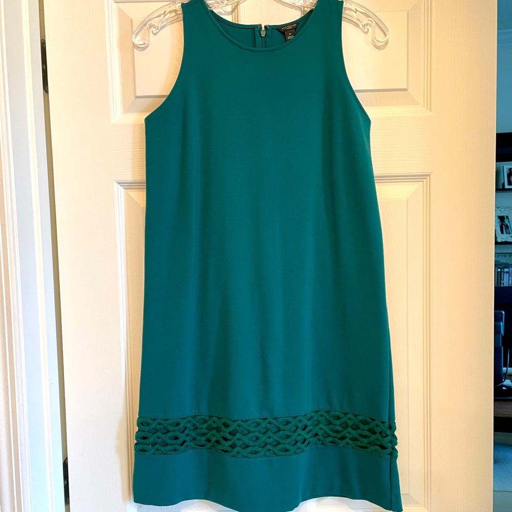Ann Taylor Green Shift Dress